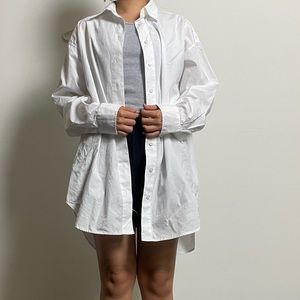 Aritzia oversized white shirt